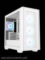 White computer case with fans