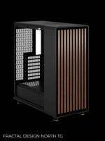 Modern computer case with wood