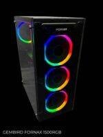Computer case with RGB lighting
