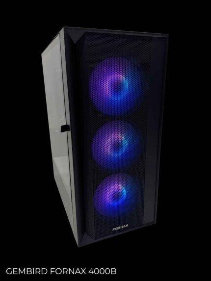 Modern computer case with lighting