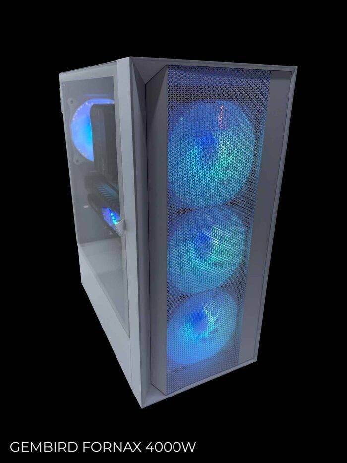 Computer case with LED lighting