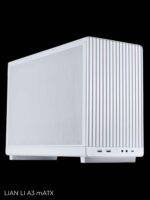 White computer case with mesh