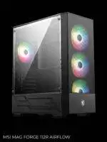Computer case with RGB lighting