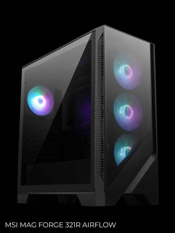 Modern computer case with lighting