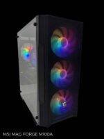 Gaming computer case with lighting
