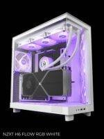 White computer case with RGB