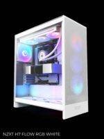 White computer case with RGB