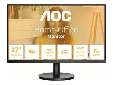 AOC 27B3CA2 27" Monitor, FHD, 100 Hz, 1 ms