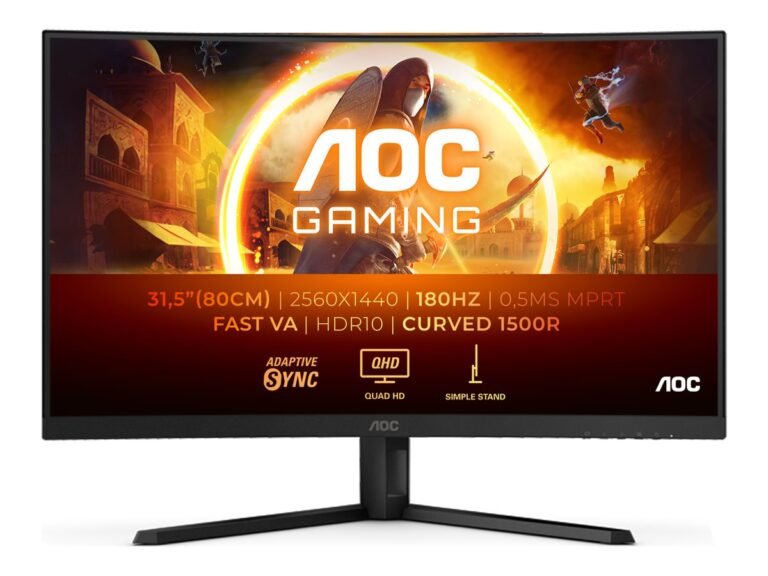 Monitor AOC CQ32G4VE, 31.5", VA, QHD, 180 Hz, 1 ms