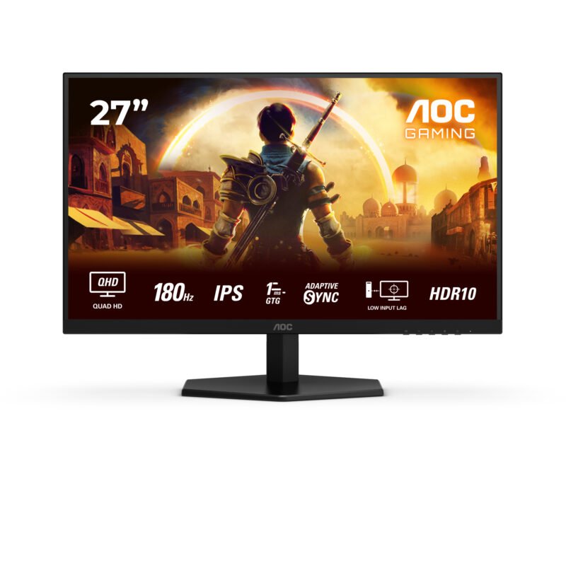 AOC Q27G42XE 27" Monitor, IPS, QHD, 180 Hz, 1 ms