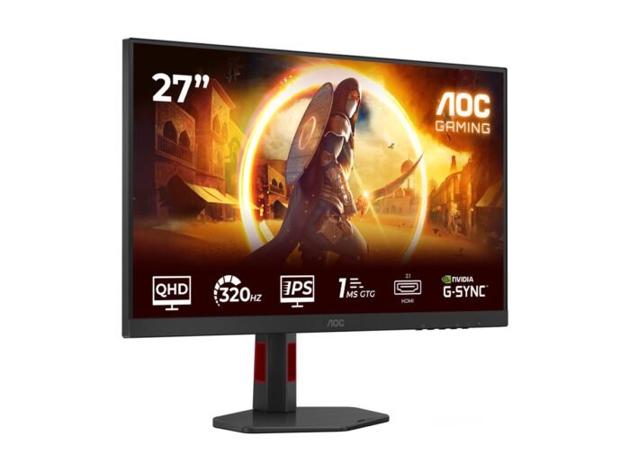 Monitorius AOC Q27G4SRU 27 ", Fast IPS, QHD, 320 Hz, 0.3 ms