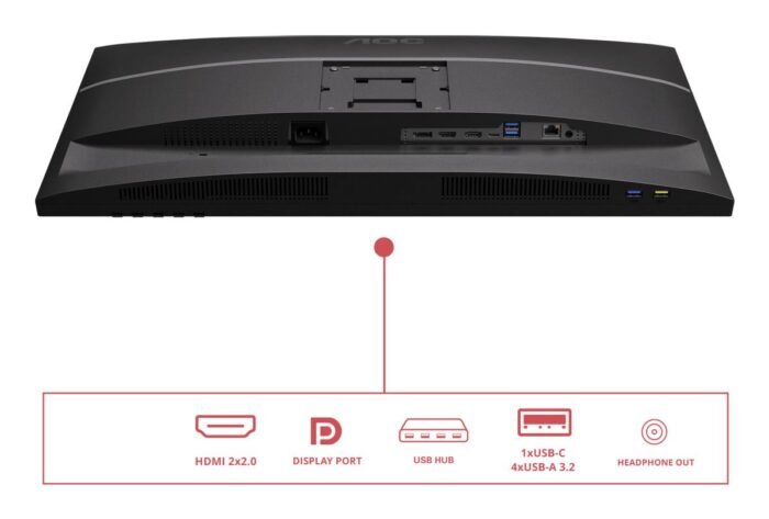 Monitorius AOC U27E4CV 27 ", IPS, UHD, 60 Hz,4 ms