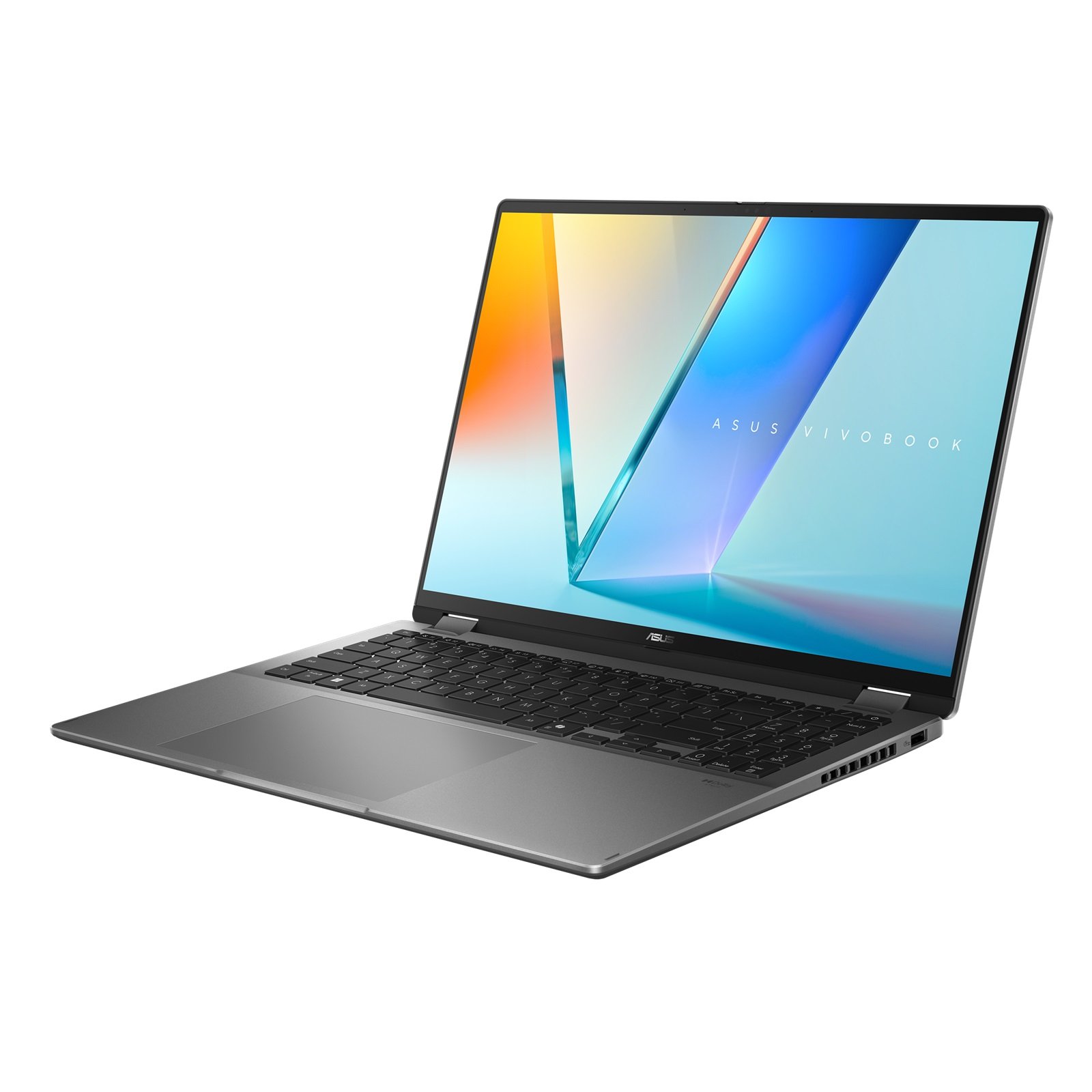 Asus Vivobook 16 Flip TP3607SA-RJ033W | Matte Gray | 16" | OLED | Touchscreen | 3K | 120 Hz | 2880 x 1800 pixels | Glossy | Intel Core Ultra 7 | 256V | 16 GB | LPDDR5X | Solid-state drive capacity 1000 GB | Intel Graphics | Windows 11 Home | 802.11be | Bluetooth version 5.4 | Keyboard language US international | Keyboard backlit | Warranty 24 month(s) Asus Vivobook 16 Flip TP3607SA-RJ033W | Matte Gray | 16" | OLED | Touchscreen | 3K | 120 Hz | 2880 x 1800 pixels | Glossy | Intel Core Ultra 7 | 256V | 16 GB | LPDDR5X | Solid-state drive capacity 1000 GB | Intel Graphics | Windows 11 Home | 802.11be | Bluetooth version 5.4 | Keyboard language US international | Keyboard backlit | Warranty 24 month(s)