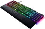 Razer BlackWidow V4 Mechanical Keyboard, RGB, Yellow Switches, US, Black