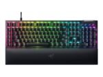 Razer BlackWidow V4 Mechanical Keyboard, RGB, Yellow Switches, US, Black