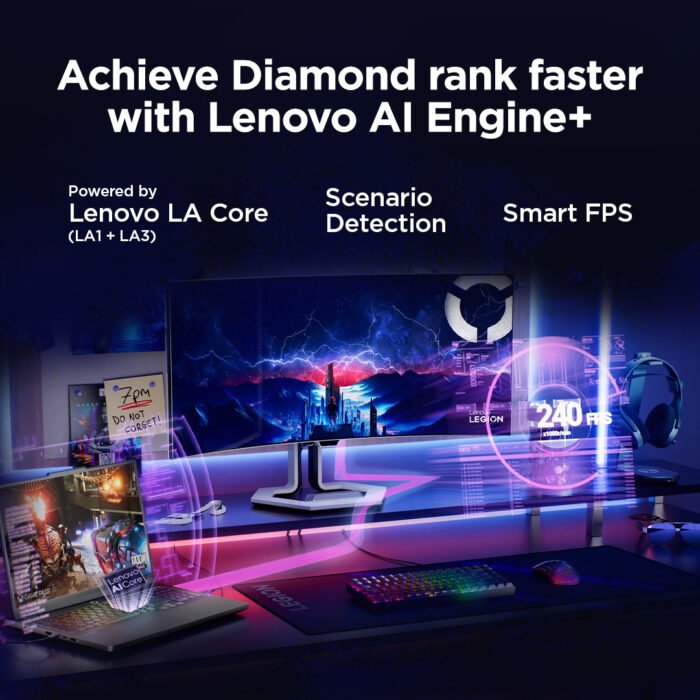 Lenovo Legion Pro 5 16IAX10, 16", WQXGA OLED, Intel Core Ultra 7 255HX, 32GB DDR5, 1TB SSD, GeForce RTX 5070 8GB GDDR7, Windows 11 Home, Eclipse Black