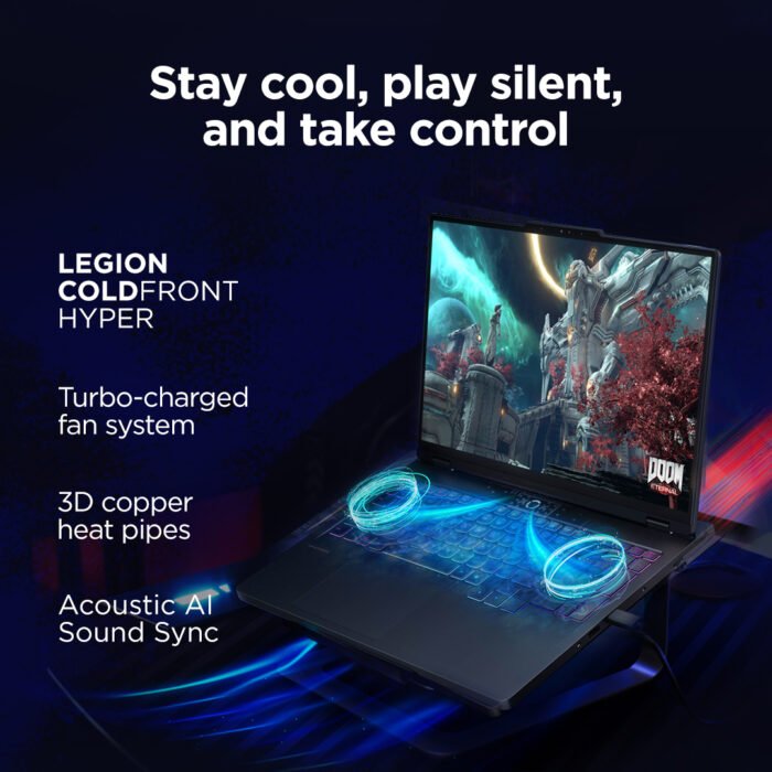 Lenovo Legion Pro 5 16IAX10, 16", WQXGA OLED, Intel Core Ultra 7 255HX, 32GB DDR5, 1TB SSD, GeForce RTX 5070 8GB GDDR7, Windows 11 Home, Eclipse Black
