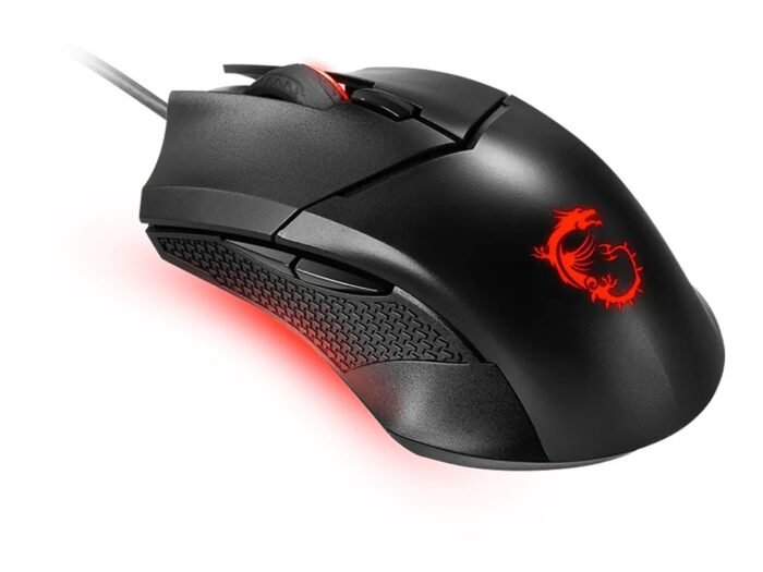 MSI Clutch GM08 žaidimų pelė, laidinė, USB 2.0, Black