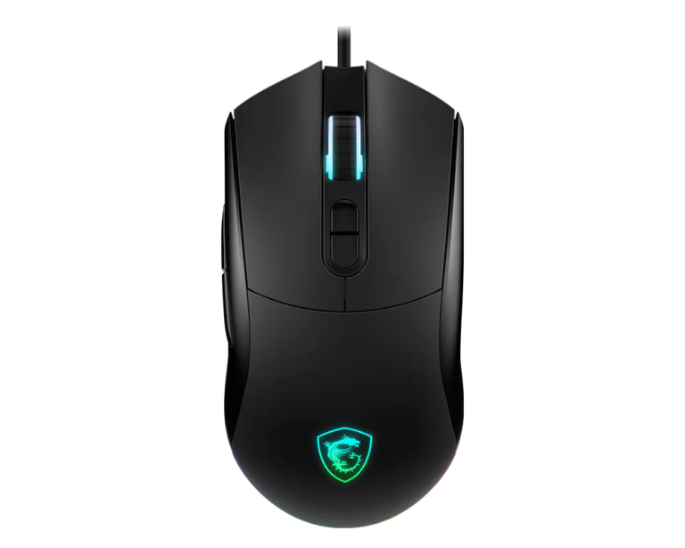 MSI FORGE GM320 Gaming Mouse, optical, wired, 12800 DPI, USB 2.0, Black