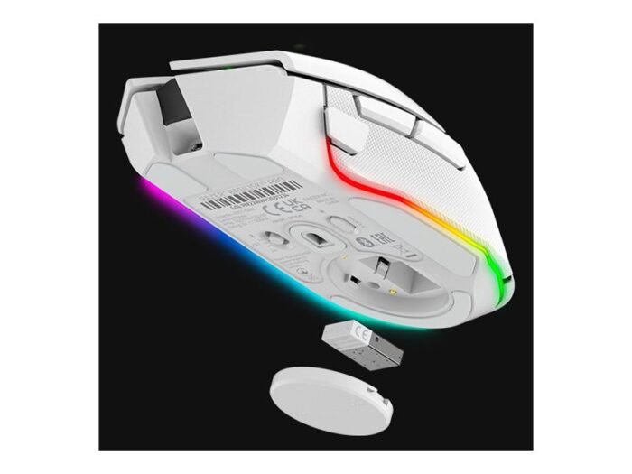 Razer Basilisk V3 Pro Gaming Mouse, Wireless, Bluetooth, White