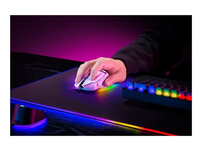 Razer Basilisk V3 Pro Gaming Mouse, Wireless, Bluetooth, White