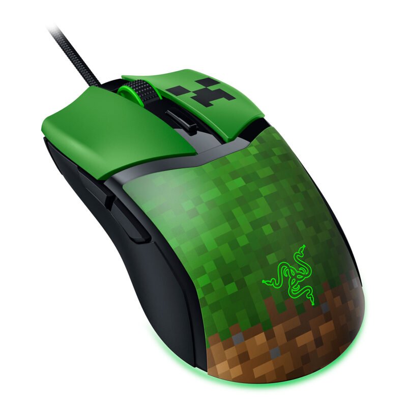 Razer Cobra Minecraft Edition gaming mouse, wired, Minecraft Edition, Black