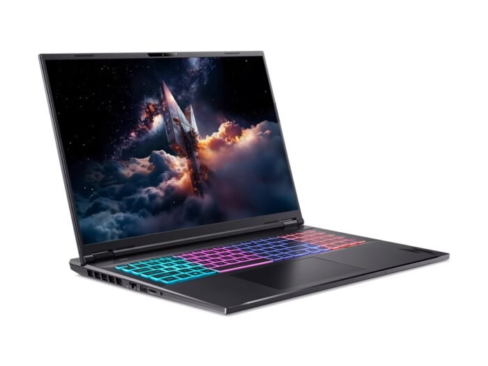 Acer | Nitro 18 AI AN18-61-R25V | Obsidian Black | 18" | IPS | WQXGA | 2560 x 1600 pixels | AMD Ryzen AI 7 | 350 | 16 GB | DDR5 | Solid-state drive capacity 1000 GB | NVIDIA GeForce RTX 5060 | GDDR7 | 8 GB | Windows 11 Home | 802.11ax | Bluetooth version 5.3 | Keyboard language US international | Keyboard backlit | Warranty 24 month(s)