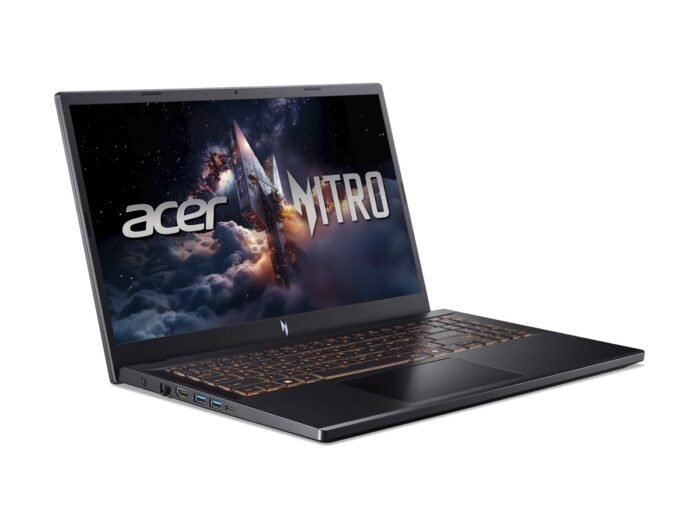 Acer | Nitro V 15 ANV15-52-592S | Obsidian Black | 15.6" | IPS | FHD | 1920 x 1080 pixels | Intel Core i5 | i5-13420H | 16 GB | DDR4 | Solid-state drive capacity 512 GB | NVIDIA GeForce RTX 5050 | GDDR7 | 8 GB | Windows 11 Home | Bluetooth version 5.2 | Keyboard language US international | Keyboard backlit | Warranty 24 month(s)
