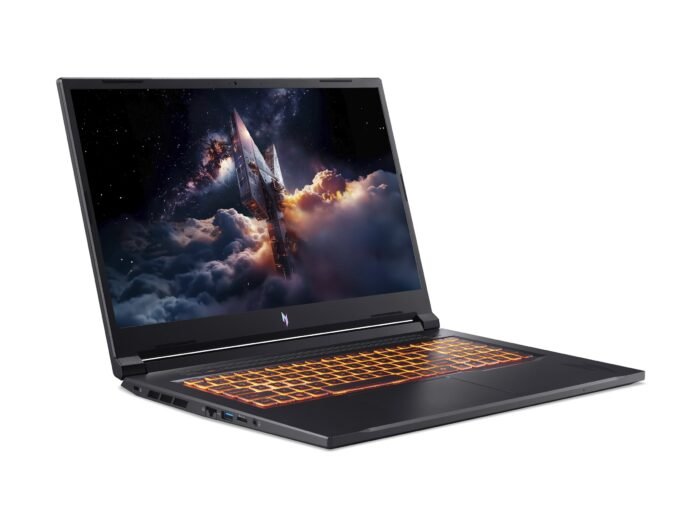 Acer | Nitro V 17 AI ANV17-41-R27Z | Obsidian Black | 17.3" | IPS | QHD | 2560 x 1440 pixels | AMD Ryzen 7 | 260 | 32 GB | DDR5 | Solid-state drive capacity 1000 GB | NVIDIA GeForce RTX 5060 | GDDR7 | 8 GB | Windows 11 Home | 802.11ax | Bluetooth version 5.3 | Keyboard language US international | Keyboard backlit | Warranty 24 month(s)
