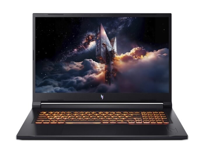 Acer | Nitro V 17 AI ANV17-41-R9XF | Obsidian Black | 17.3" | IPS | QHD | 2560 x 1440 pixels | AMD Ryzen 7 | 260 | 32 GB | DDR5 | Solid-state drive capacity 1000 GB | NVIDIA GeForce RTX 5070 | GDDR7 | 8 GB | Windows 11 Home | 802.11ax | Bluetooth version 5.3 | Keyboard language US international | Keyboard backlit | Warranty 24 month(s)