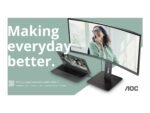 AOC | CU34P3CV | 34" | VA | 21:9 | 100 Hz | 4 ms | 3440 x 1440 pixels | HDMI ports quantity 1