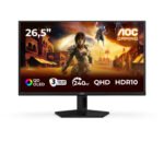 AOC Q27G41ZDF | 27" | QD-OLED | QHD | 16:9 | 240 Hz | 0.03 ms | 2560 x 1440 pixels | 400 cd/m² | HDMI ports quantity 1 | Black