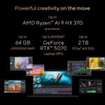 Asus | ProArt P16 H7606WP-RJ079X | Nano Black | 16" | OLED | Touchscreen | 3K | 2880 x 1800 pixels | 120 Hz | Glossy | AMD Ryzen AI 9 | HX370 | 64 GB | LPDDR5X | Solid-state drive capacity 2000 GB | NVIDIA GeForce RTX 5070 | GDDR7 | 8 GB | Windows 11 Pro | 802.11be | Keyboard language US international | Keyboard backlit | Warranty 24 month(s) | Battery warranty 12 month(s)