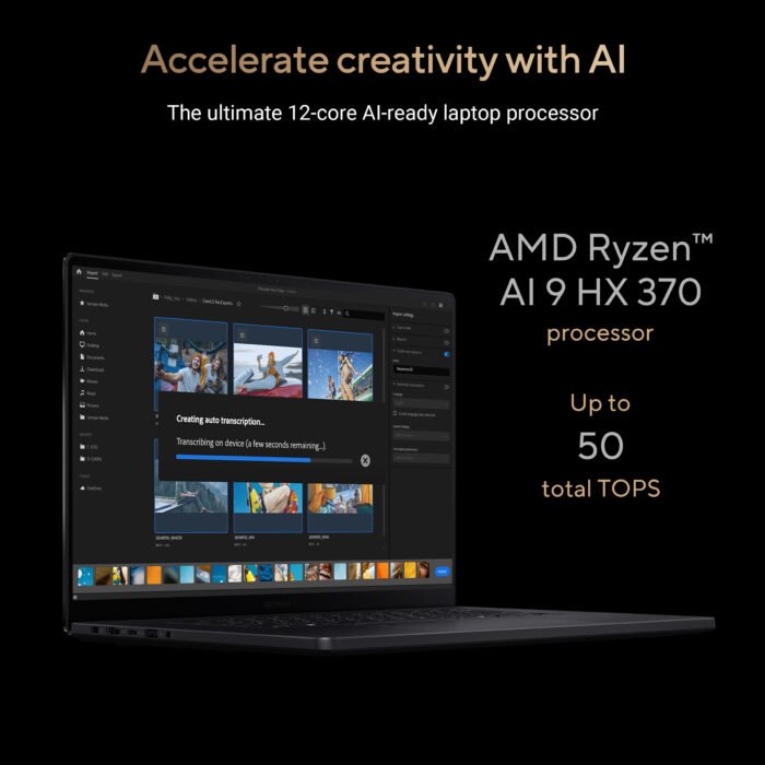 Asus | ProArt P16 H7606WP-RJ079X | Nano Black | 16" | OLED | Touchscreen | 3K | 2880 x 1800 pixels | 120 Hz | Glossy | AMD Ryzen AI 9 | HX370 | 64 GB | LPDDR5X | Solid-state drive capacity 2000 GB | NVIDIA GeForce RTX 5070 | GDDR7 | 8 GB | Windows 11 Pro | 802.11be | Keyboard language US international | Keyboard backlit | Warranty 24 month(s) | Battery warranty 12 month(s)