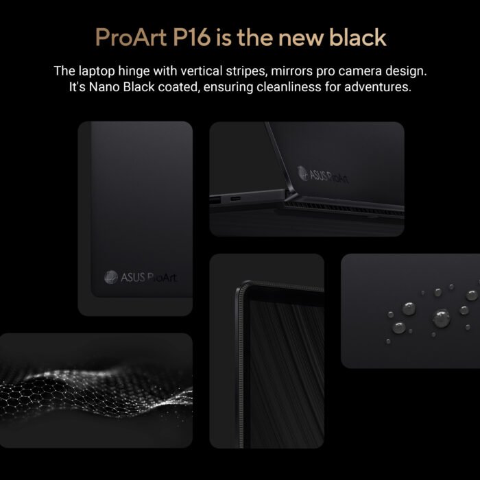 Asus | ProArt P16 H7606WP-RJ079X | Nano Black | 16" | OLED | Touchscreen | 3K | 2880 x 1800 pixels | 120 Hz | Glossy | AMD Ryzen AI 9 | HX370 | 64 GB | LPDDR5X | Solid-state drive capacity 2000 GB | NVIDIA GeForce RTX 5070 | GDDR7 | 8 GB | Windows 11 Pro | 802.11be | Keyboard language US international | Keyboard backlit | Warranty 24 month(s) | Battery warranty 12 month(s)