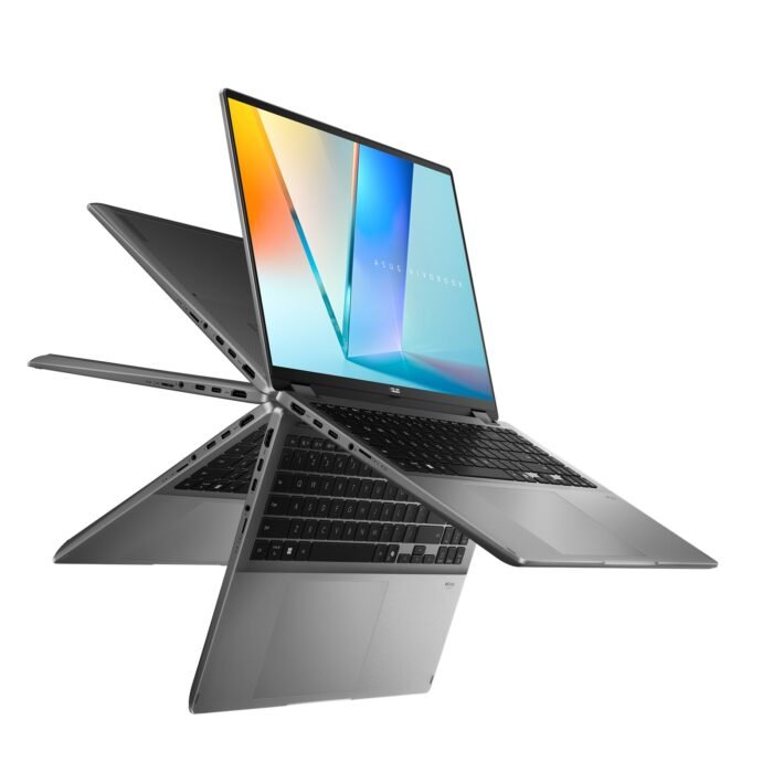 Asus Vivobook 16 Flip TP3607SA-RJ033W | Matte Gray | 16" | OLED | Touchscreen | 3K | 120 Hz | 2880 x 1800 pixels | Glossy | Intel Core Ultra 7 | 256V | 16 GB | LPDDR5X | Solid-state drive capacity 1000 GB | Intel Graphics | Windows 11 Home | 802.11be | Bluetooth version 5.4 | Keyboard language US international | Keyboard backlit | Warranty 24 month(s)