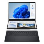 Asus | Zenbook Duo UX8406CA-QL287W | Inkwell Gray | 14" | OLED | Touchscreen | FHD | 1920 x 1200 pixels | Intel Core Ultra 7 | 255H | 16 GB | LPDDR5X | Solid-state drive capacity 1000 GB | Intel Arc Graphics | Windows 11 Home | 802.11be | Bluetooth version 5.4 | Keyboard language US international | Keyboard backlit | Warranty 24 month(s) | Battery warranty 12 month(s)