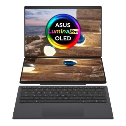 Asus | Zenbook Duo UX8407AA-SN066W | Moher Gray | 14" | OLED | Touchscreen | 2.8K | 2880 x 1800 pixels | 144 Hz | Anti-Reflective | Intel Core Ultra X9 | 378H | 32 GB | LPDDR5X | Solid-state drive capacity 2000 GB | Intel Arc Graphics | Windows 11 Pro | 802.11be | Bluetooth version 5.4 | Keyboard language US international | Keyboard backlit | Warranty 24 month(s) | Battery warranty 12 month(s)