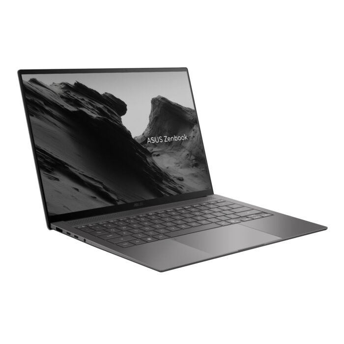 Asus Zenbook S14 UX5406AA-SU272X | Antrim Gray | 14 " | OLED | Touchscreen | 3K | 2880 x 1800 pixels | 120 Hz | Glossy | Intel Core Ultra 9 | 386H | 32 GB | LPDDR5X | Solid-state drive capacity 1000 GB | Intel Graphics | Windows 11 Pro | 802.11be | Bluetooth version 6.0 | Keyboard language US international | Keyboard backlit | Warranty 24 month(s) | Battery warranty 12 month(s)