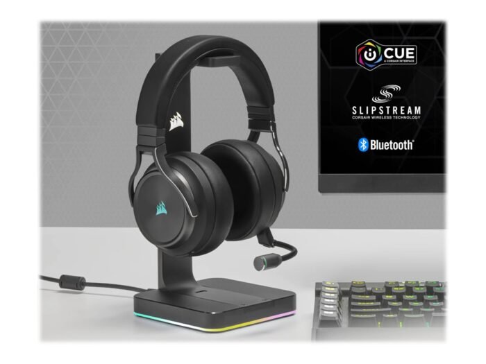 Corsair | High-Fidelity Gaming Headset | VIRTUOSO RGB WIRELESS XT | Wireless/Wired | Over-Ear | Black | Wireless