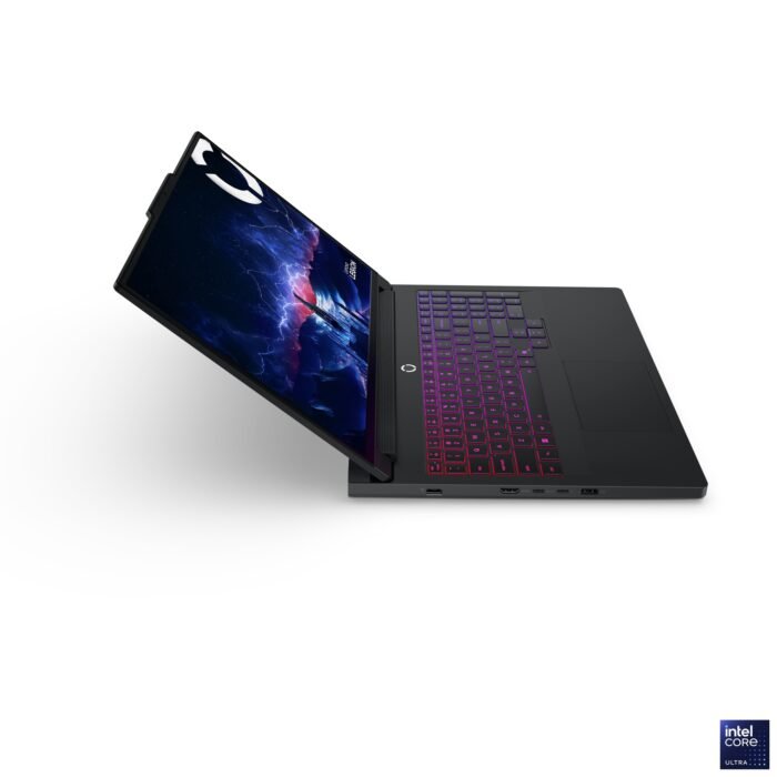 Lenovo Legion Pro 7 16IAX10H | Eclipse Black | 16" | OLED | WQXGA | 2560 x 1600 pixels | Intel Core Ultra 9 | 275HX | 32 GB | CSODIMM DDR5 | Solid-state drive capacity 2x1000 GB | NVIDIA GeForce RTX 5080 | GDDR7 | 16 GB | Windows 11 Home | 802.11be | Bluetooth version 5.4 | Keyboard language English | Keyboard backlit | Warranty 24 month(s) | Battery warranty 12 month(s)