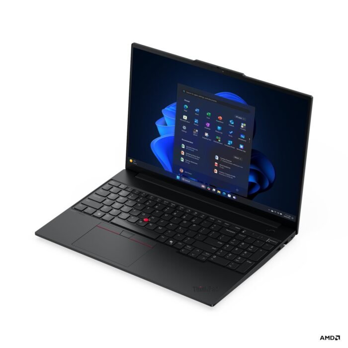 Lenovo ThinkPad E16 G3 AMD | Black | 16" | IPS | WUXGA | 1920 x 1200 pixels | Anti-glare | AMD Ryzen 5 | 230 | 16 GB | SO-DIMM DDR5 | Solid-state drive capacity 512 GB | AMD Radeon 760M Graphics | Windows 11 Pro | 802.11ax | Bluetooth version 5.3 | Keyboard language English | Keyboard backlit | Warranty 36 month(s) | Battery warranty 12 month(s)