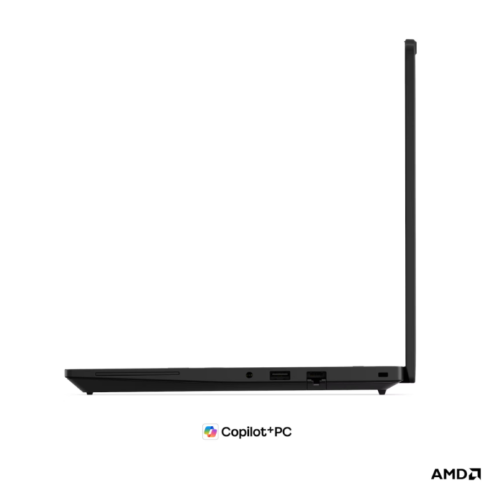 Lenovo ThinkPad T14 G7 AMD | Black | 14" | IPS | WUXGA | 1920 x 1200 pixels | Anti-glare | AMD Ryzen AI 5 PRO | 440 | 16 GB | SODIMM DDR5 | Solid-state drive capacity 512 GB | AMD Radeon 840M Graphics | Windows 11 Pro | 802.11be | Bluetooth version 5.4 | Keyboard language Nordic | Keyboard backlit | Warranty 36 month(s) | Battery warranty 12 month(s)