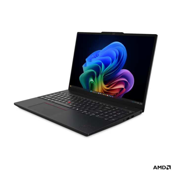 Lenovo ThinkPad T16 G5 AMD | Black | 16" | IPS | WUXGA | 1920 x 1200 pixels | Anti-glare | AMD Ryzen 5 PRO | 215 | 16 GB | SODIMM DDR5 | Solid-state drive capacity 512 GB | AMD Radeon 740M Graphics | Windows 11 Pro | 802.11be | Bluetooth version 5.4 | Keyboard language Nordic | Keyboard backlit | Warranty 36 month(s) | Battery warranty 12 month(s)