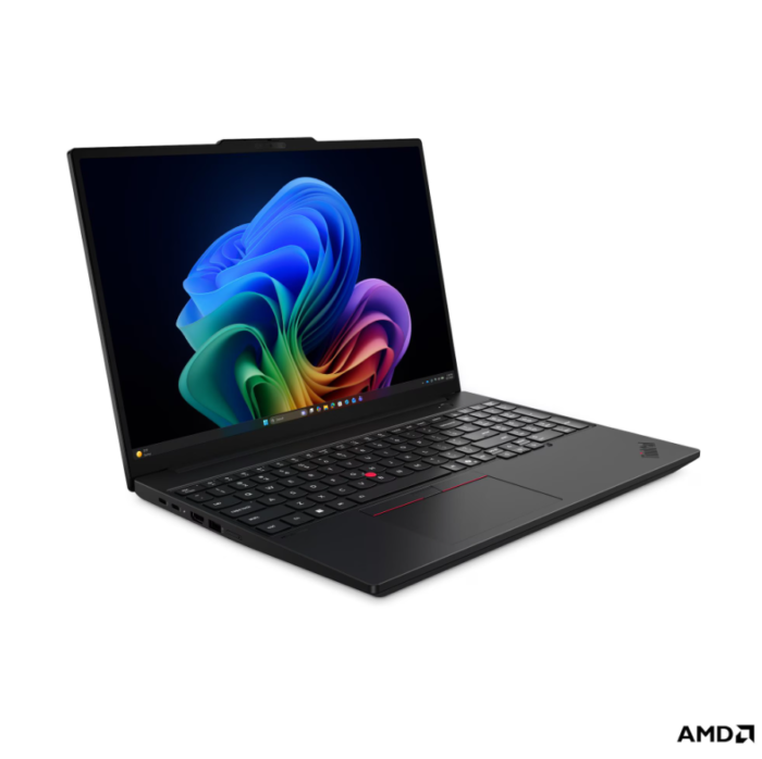Lenovo ThinkPad T16 G5 AMD | Black | 16" | IPS | WUXGA | 1920 x 1200 pixels | Anti-glare | AMD Ryzen 5 PRO | 215 | 16 GB | SODIMM DDR5 | Solid-state drive capacity 512 GB | AMD Radeon 740M Graphics | Windows 11 Pro | 802.11be | Bluetooth version 5.4 | Keyboard language Nordic | Keyboard backlit | Warranty 36 month(s) | Battery warranty 12 month(s)