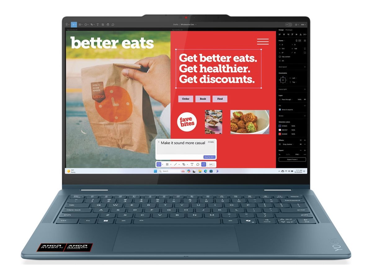 Lenovo Yoga 7 2-in-1 14AKP10 14 WUXGA Touch AMD AI R7 350/16GB/512GB/AMD Radeon 860M Graphics/WIN11 Home/Nordic Backlit kbd/Tidal Teal/2Y Wa | Lenovo Yoga (w/o 65W Power adapter) 7 2-in-1 14AKP10 | Tidal Teal | 14 " | OLED | Touchscreen | WUXGA | 1920 x 1200 pixels | 60 Hz | Glossy | AMD Ryzen AI 7 | 350 | 16 GB | LPDDR5 | Solid-state drive capacity 512 GB | AMD Radeon Graphics | Windows Home 11 | 802.11be | Bluetooth version 5.4 | Keyboard language Nordic | Keyboard backlit | Warranty 24 month(s) | Battery warranty 12 month(s) Lenovo Yoga 7 2-in-1 14AKP10 14 WUXGA Touch AMD AI R7 350/16GB/512GB/AMD Radeon 860M Graphics/WIN11 Home/Nordic Backlit kbd/Tidal Teal/2Y Wa | Lenovo Yoga (w/o 65W Power adapter) 7 2-in-1 14AKP10 | Tidal Teal | 14 " | OLED | Touchscreen | WUXGA | 1920 x 1200 pixels | 60 Hz | Glossy | AMD Ryzen AI 7 | 350 | 16 GB | LPDDR5 | Solid-state drive capacity 512 GB | AMD Radeon Graphics | Windows Home 11 | 802.11be | Bluetooth version 5.4 | Keyboard language Nordic | Keyboard backlit | Warranty 24 month(s) | Battery warranty 12 month(s)