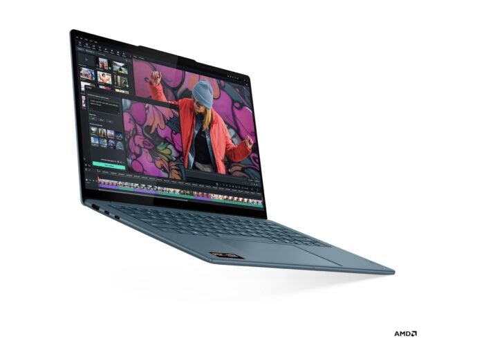 Lenovo Yoga Slim 7 14AKP10 AMD | Tidal Teal | 14" | OLED | WUXGA | 1920 x 1200 pixels | Glossy | AMD Ryzen AI 5 | 340 | 16 GB | Soldered LPDDR5 | Solid-state drive capacity 512 GB | AMD Radeon 840M Graphics | Windows 11 Home | 802.11be | Bluetooth version 5.4 | Keyboard language English | Keyboard backlit | Warranty 24 month(s) | Battery warranty 12 month(s)