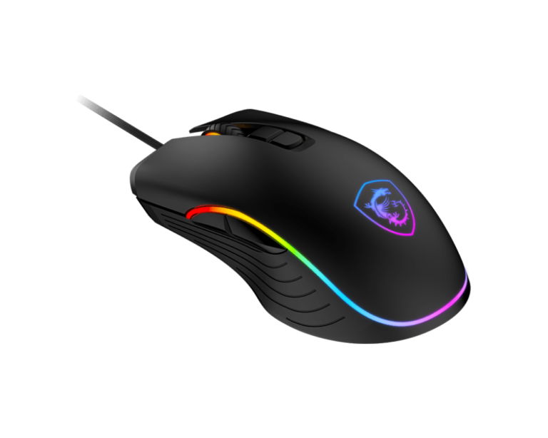 MSI FORGE GM300 Gaming Mouse, optical, wired, 7200 DPI, USB 2.0, Black