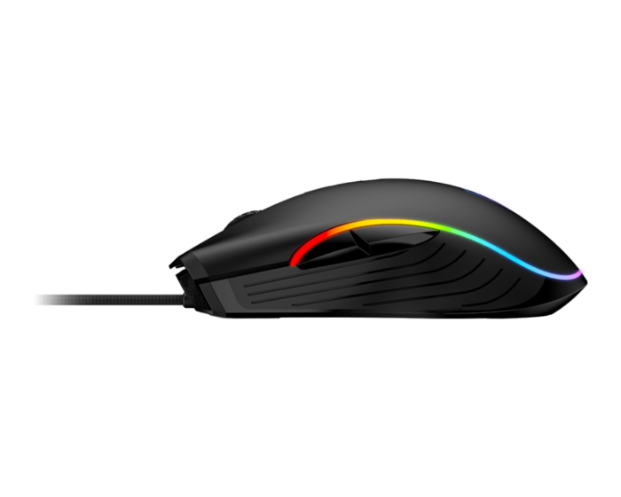 MSI FORGE GM300 Gaming Mouse, optical, wired, 7200 DPI, USB 2.0, Black