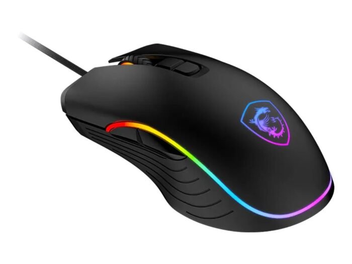 MSI FORGE GM300 Gaming Mouse, optical, wired, 7200 DPI, USB 2.0, Black